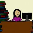 woman-studying-cartoon